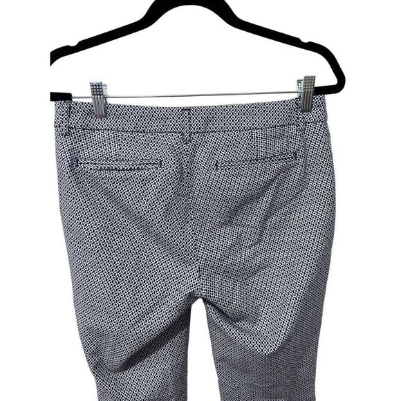 Kenar Royal Blue White Patterned Ankle Business Pants Size 4 - Picture 6 of 13